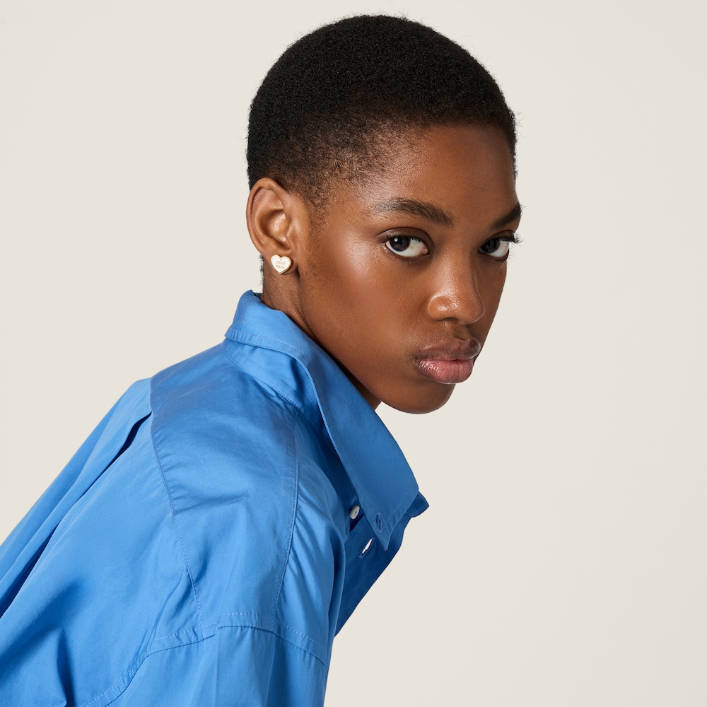 Miu Miu Metal earrings Gold / White