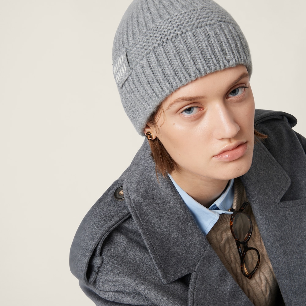 Miu Miu Wool and cashmere beanie - Grey