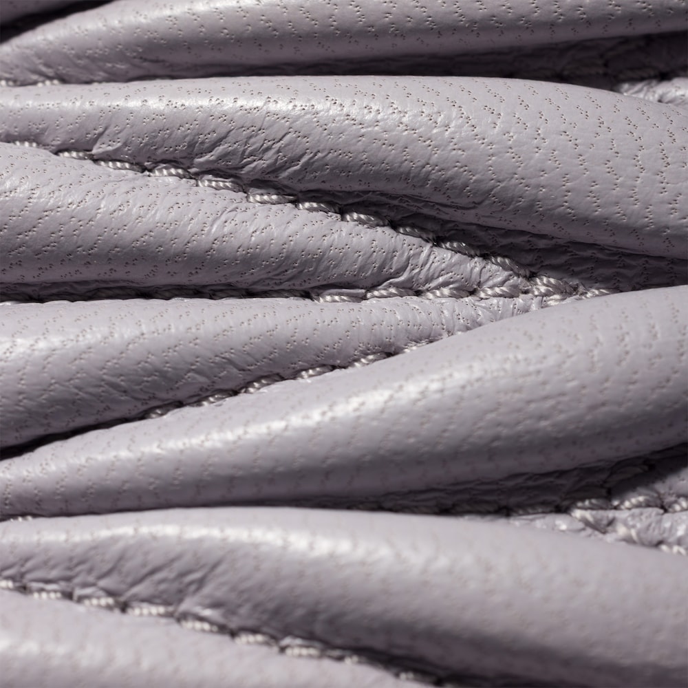 Miu Miu Small matelassé nappa leather wallet Wisteria