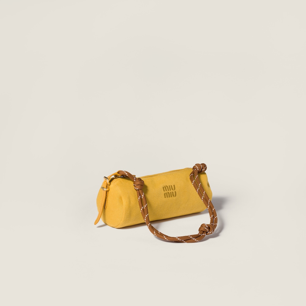 Miu Miu Gabardine pouch - Topaz/Brandy