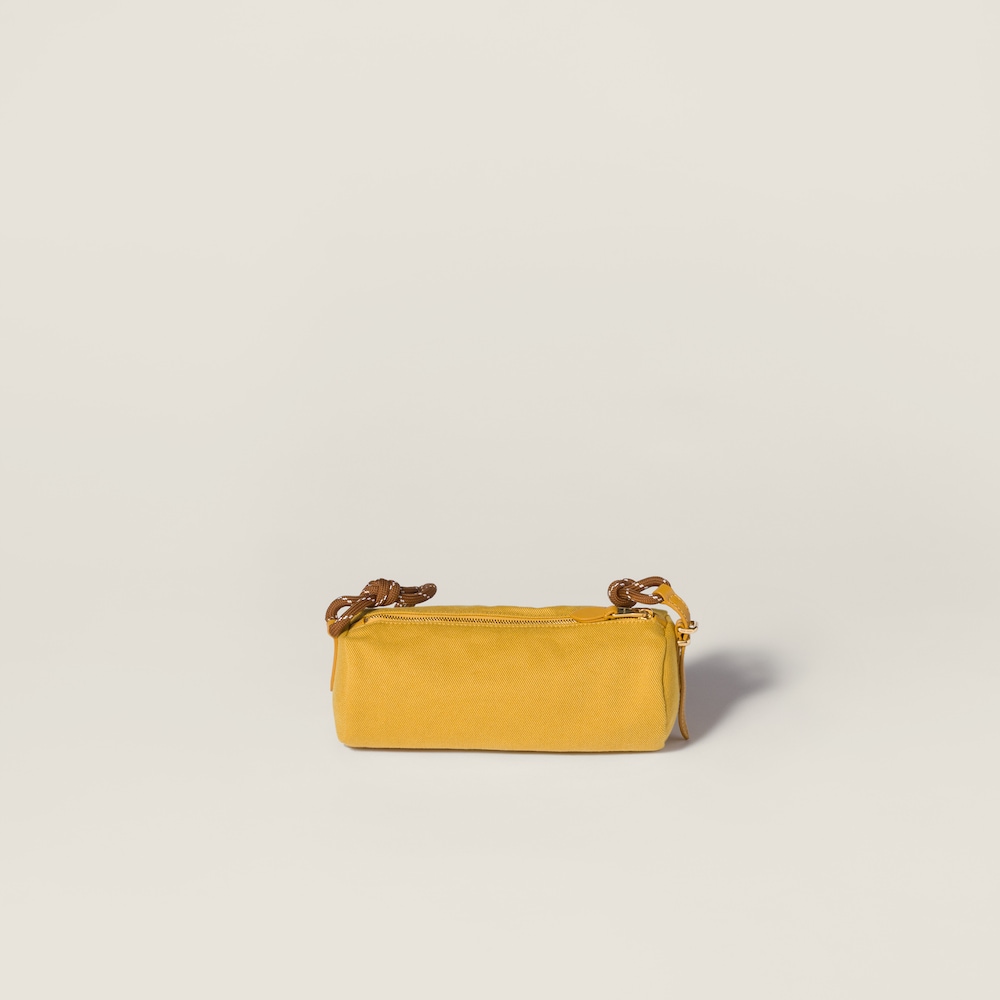 Miu Miu Gabardine pouch - Topaz/Brandy