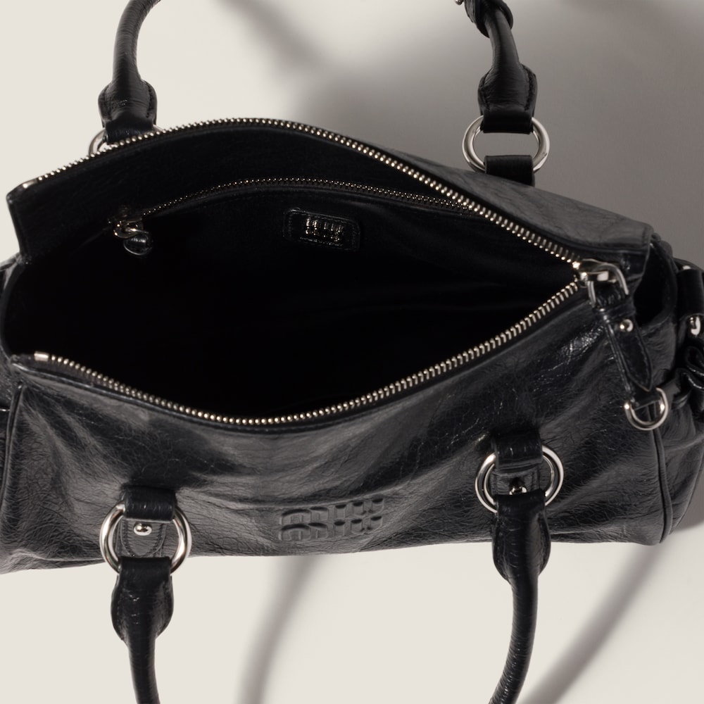 Miu Miu Nappa leather handbag Black