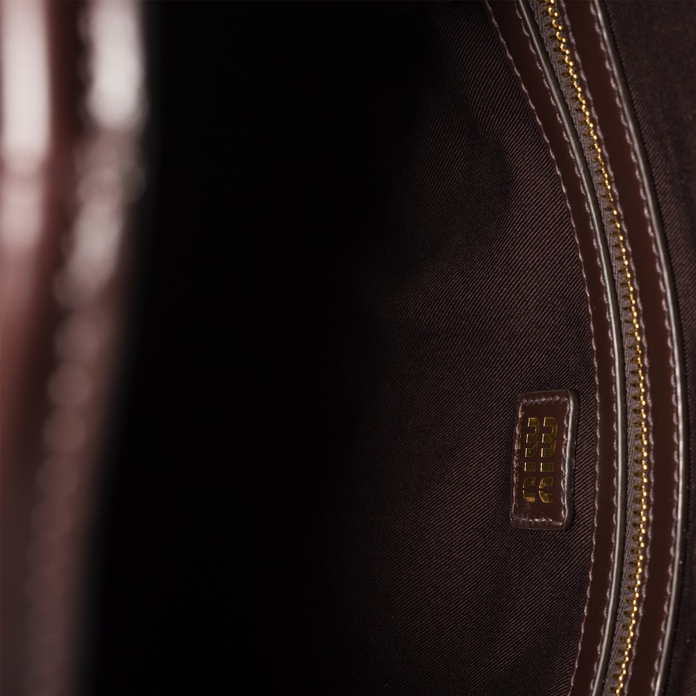 Miu Miu Ivy leather bag Dark Brown