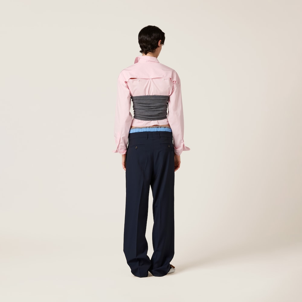 Miu Miu Superfine wool pants Navy