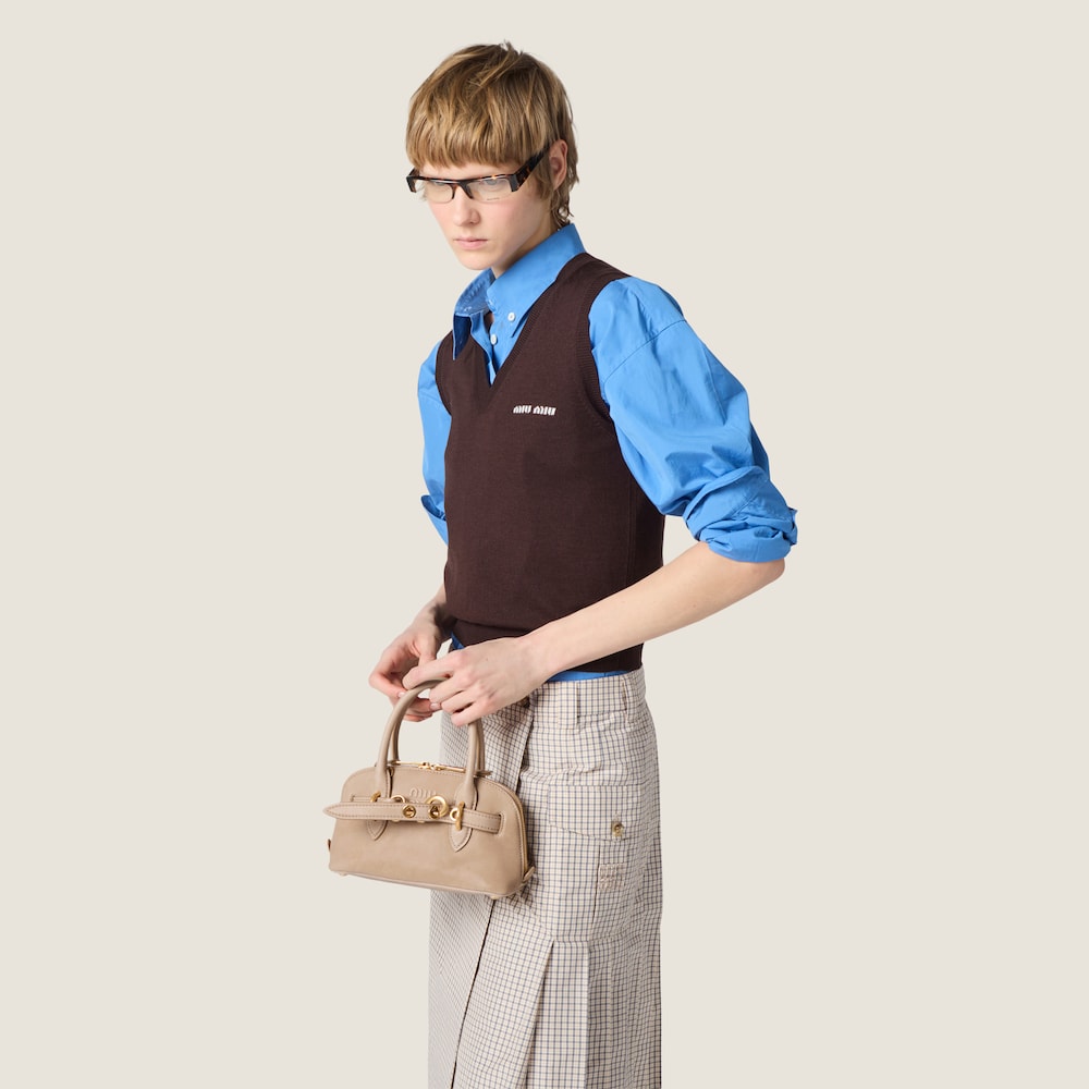 Miu Miu Aventure mini nappa leather bag Cord