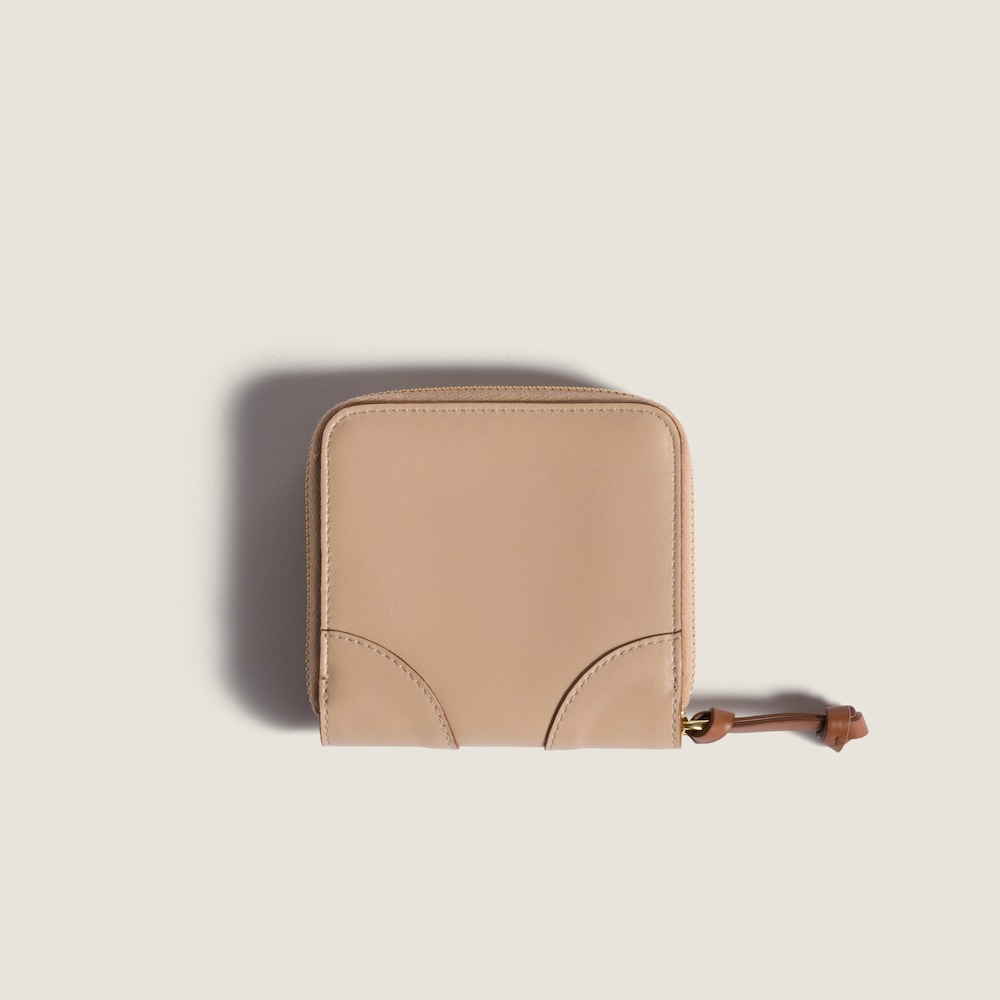 Miu Miu Small leather wallet Cord / Cognac