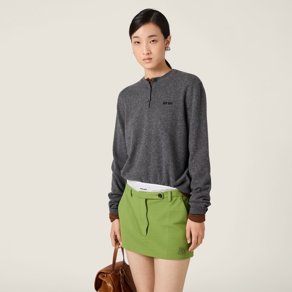 Miu Miu Cashmere sweater Slate Gray