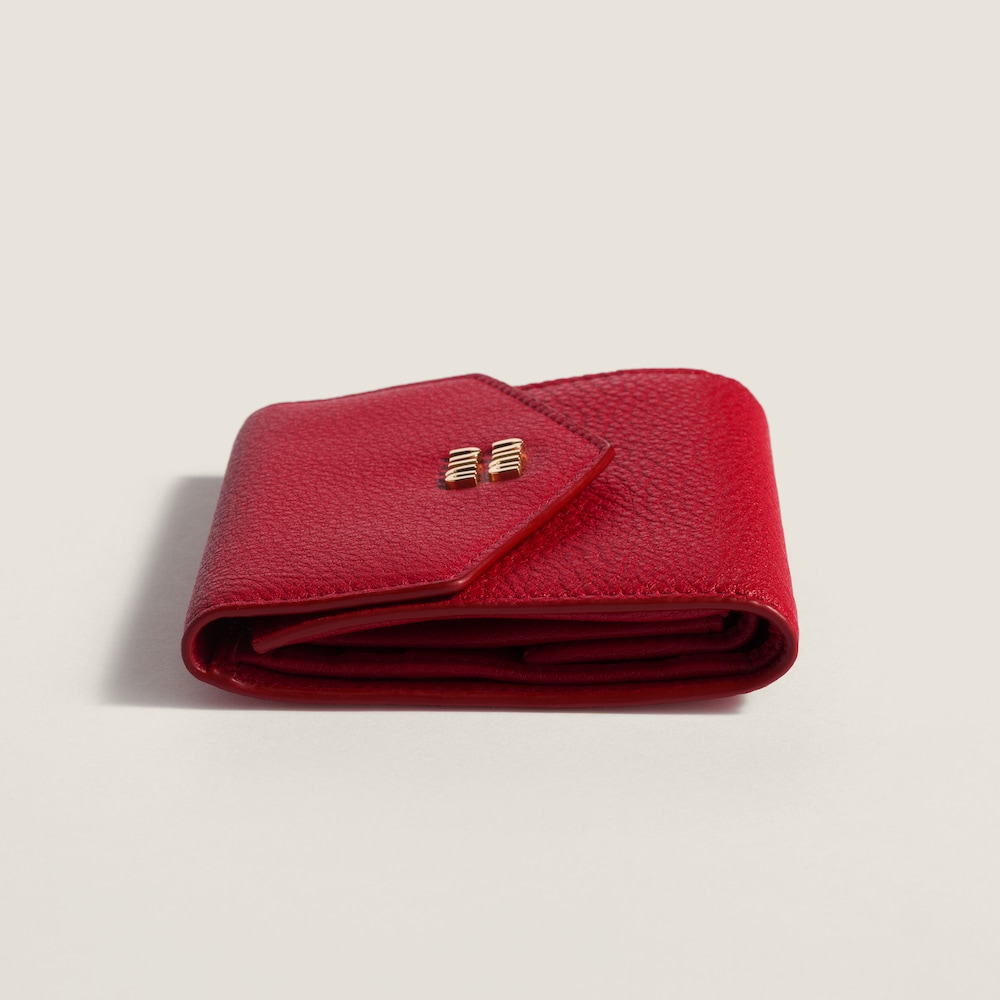 Miu Miu Small leather wallet Red