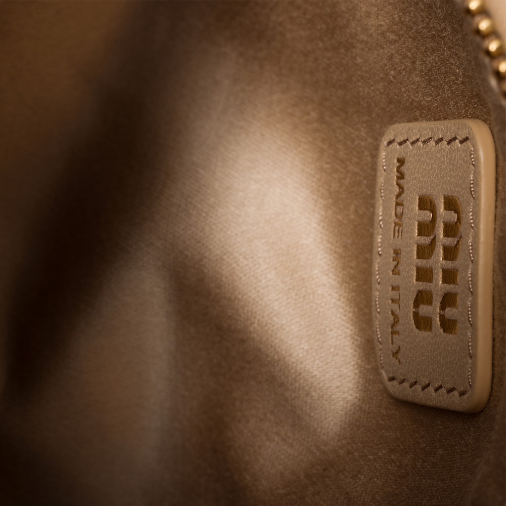 Miu Miu Shearling Pouch - Sand Beige