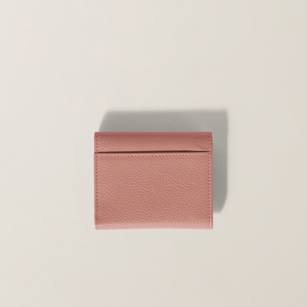 Miu Miu Small leather wallet Orchid Pink