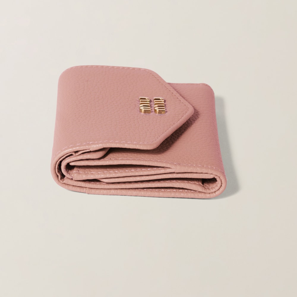 Miu Miu Small leather wallet Orchid Pink