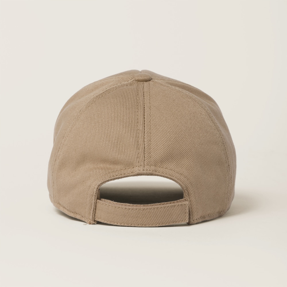 Miu Miu Drill baseball cap - Khaki/Royal blue