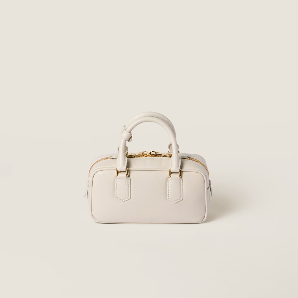 Miu Miu Arcadie leather bag Chalk White