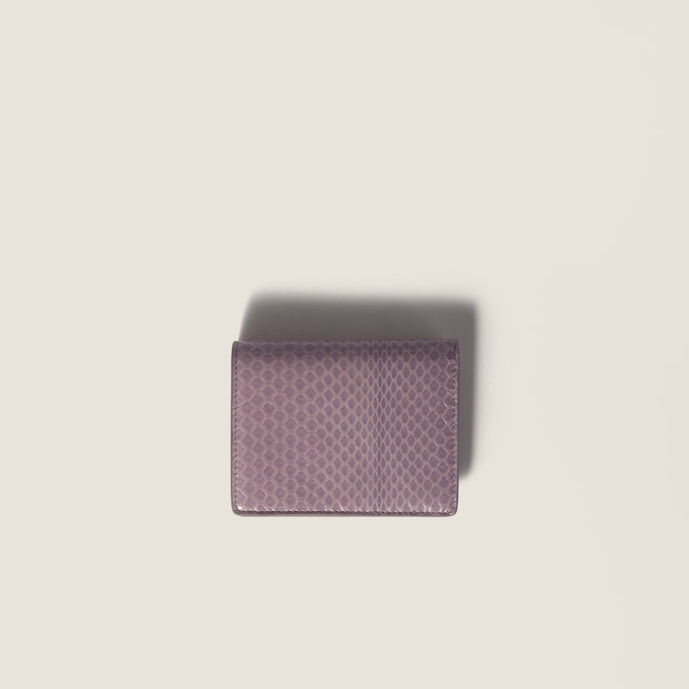 Miu Miu Small Ayers leather wallet Wisteria