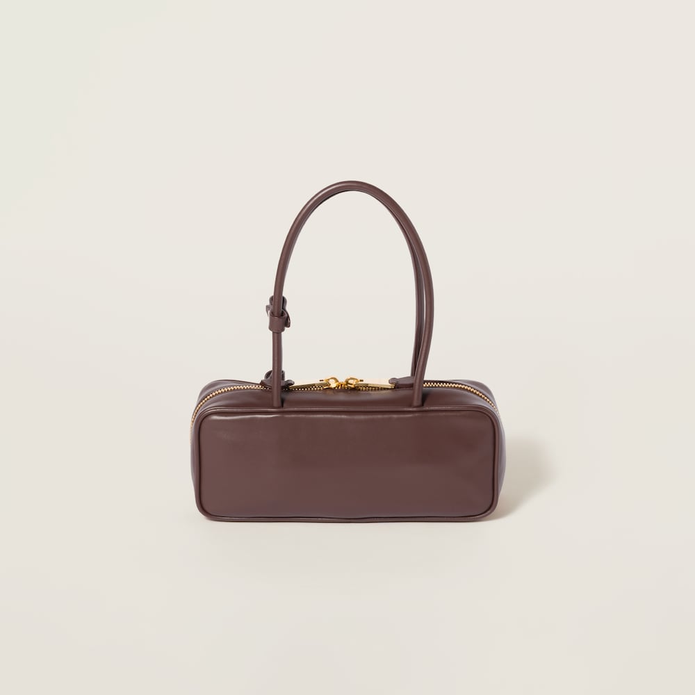 Miu Miu Beau leather bag Briarwood