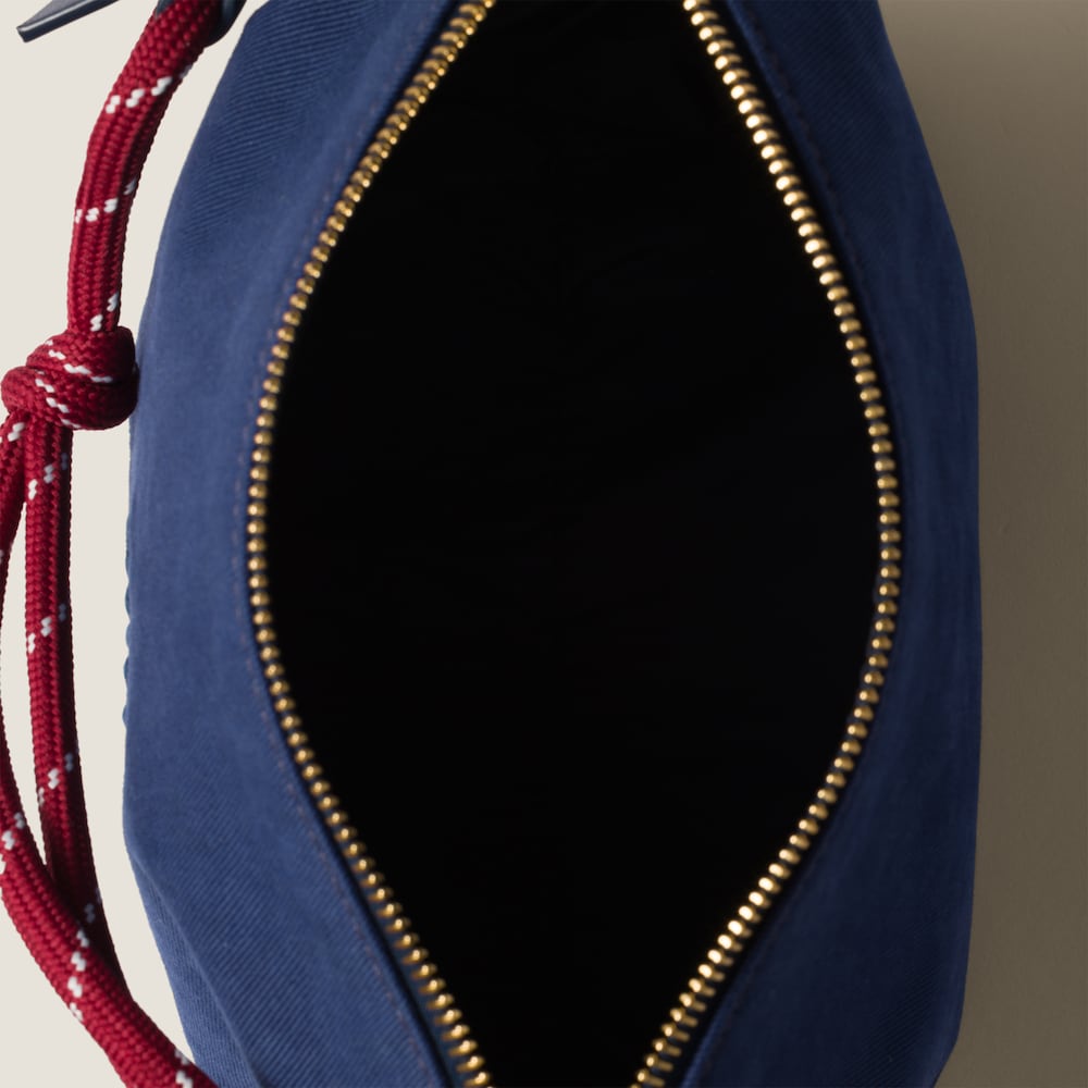 Miu Miu Gabardine pouch - Indigo/Amaranth