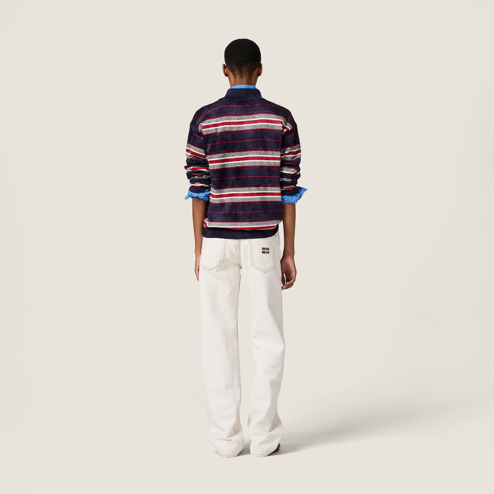 Miu Miu Five-pocket denim jeans White