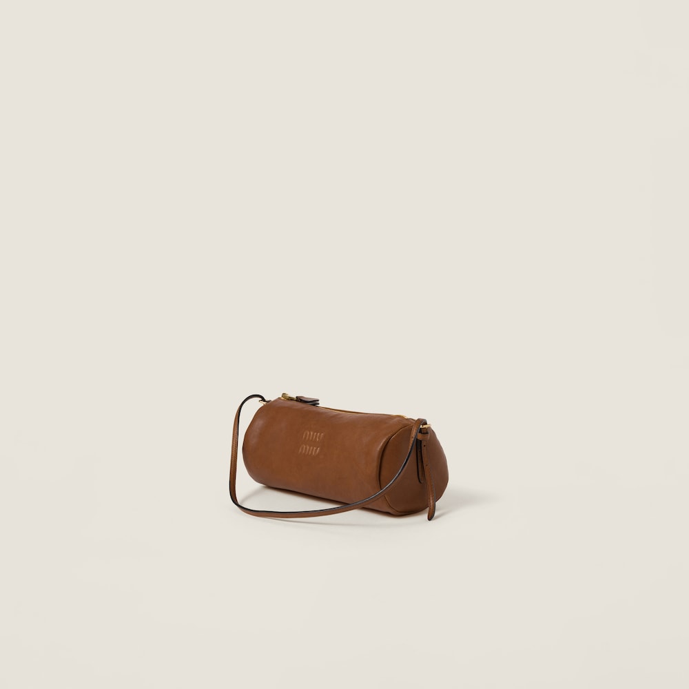 Miu Miu Nappa leather pouch - Oak