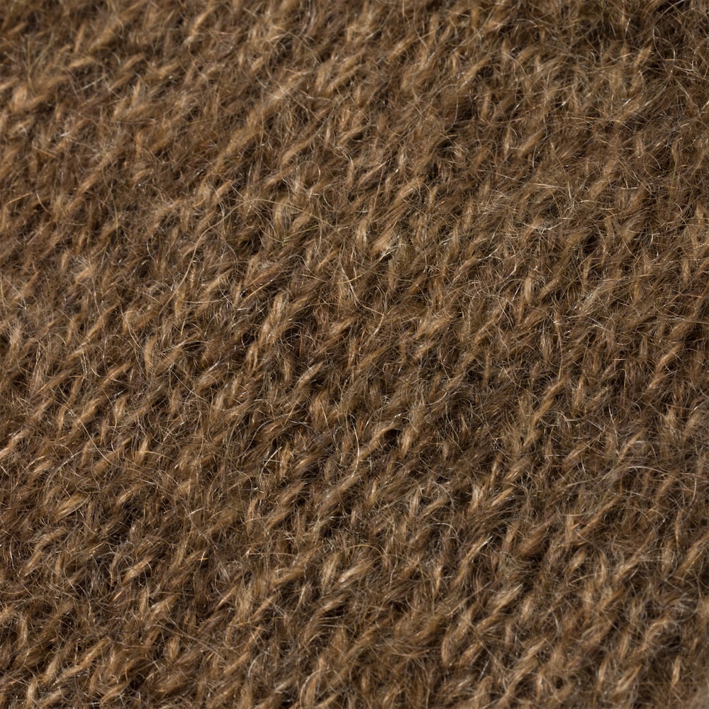 Miu Miu Wool and mohair gloves - Tobacco