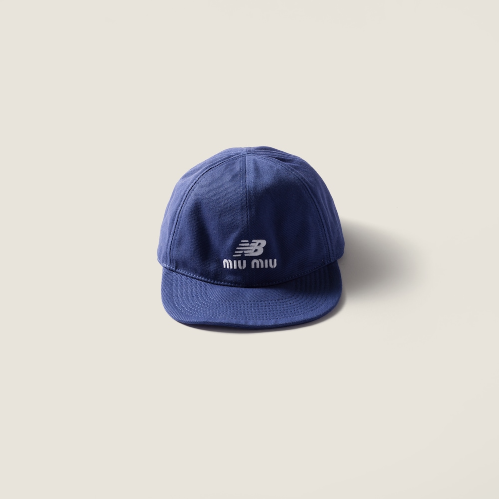 Miu Miu Denim baseball cap - Royal Blue/Red