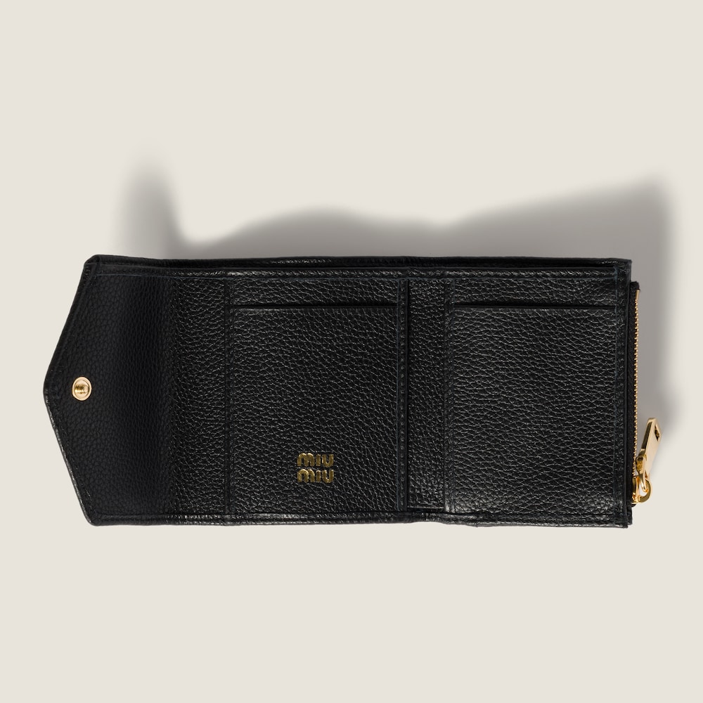 Miu Miu Small leather wallet Black