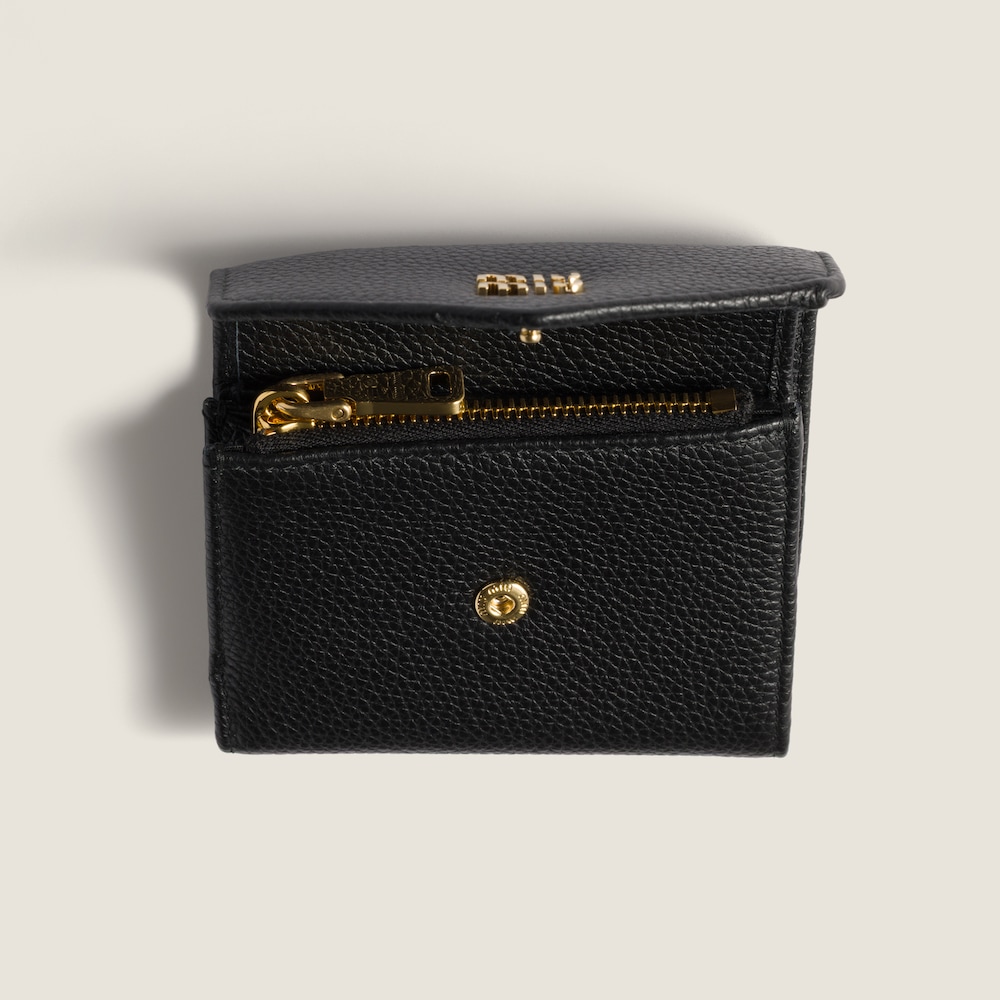 Miu Miu Small leather wallet Black