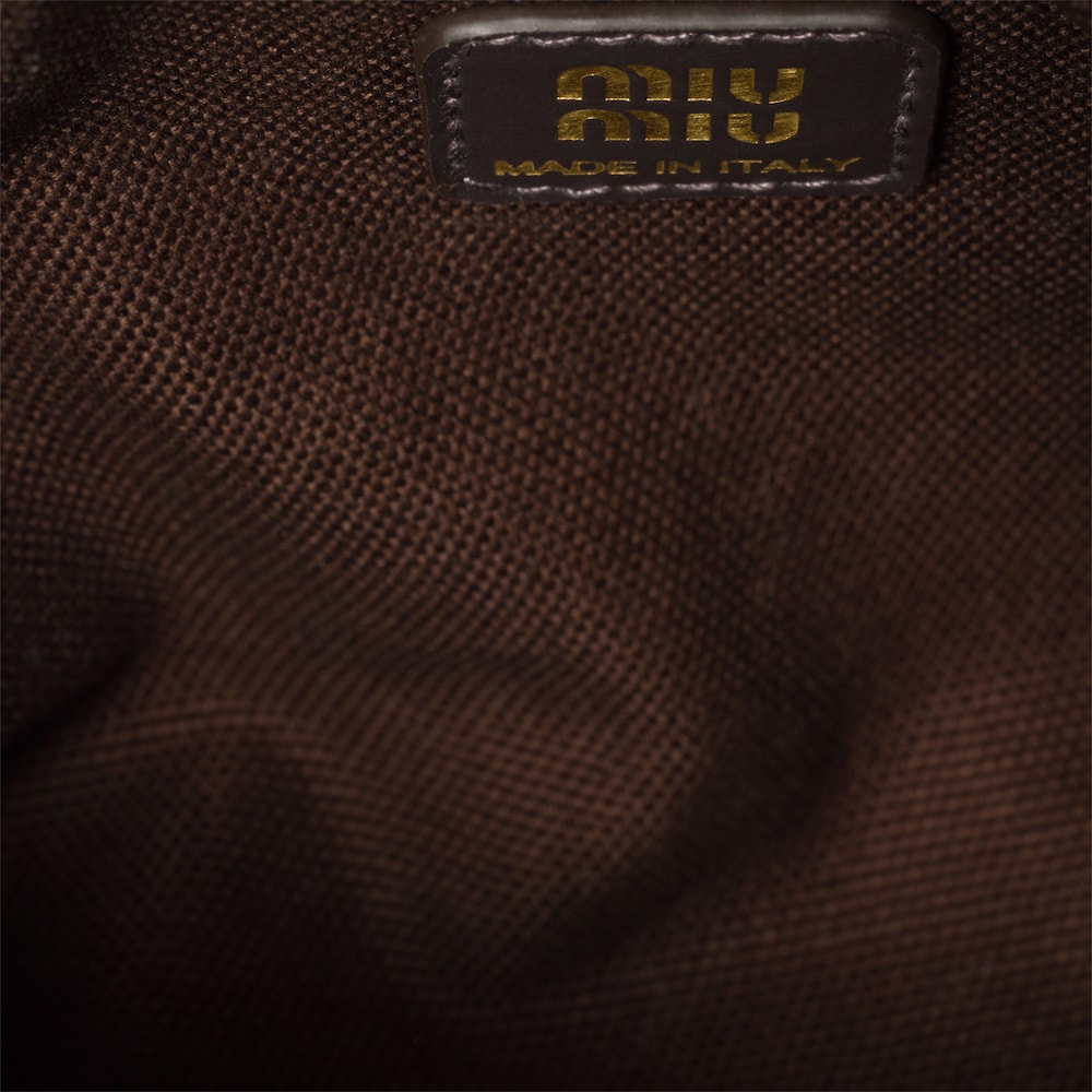 Miu Miu Corduroy pouch - Ebony/Baltic Blue