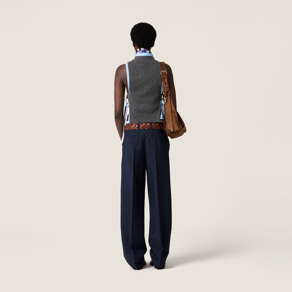 Miu Miu Cashmere cardigan vest Slate Gray