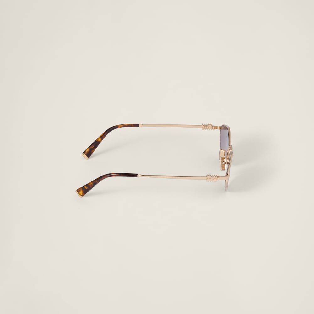 Miu Miu Logo sunglasses - MAUVE LENSES