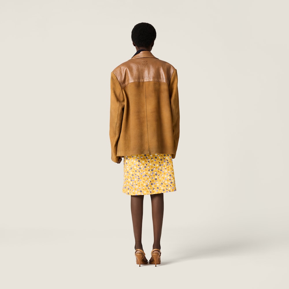 Miu Miu Suede jacket Light Tan