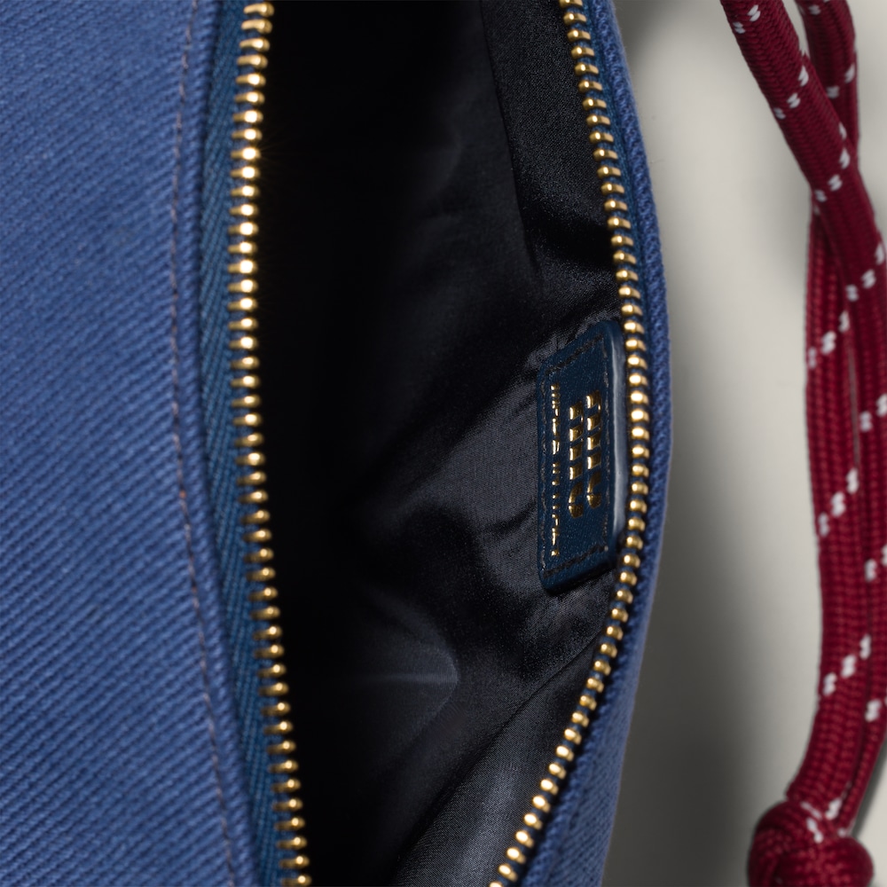 Miu Miu Gabardine pouch Indigo / Amaranth