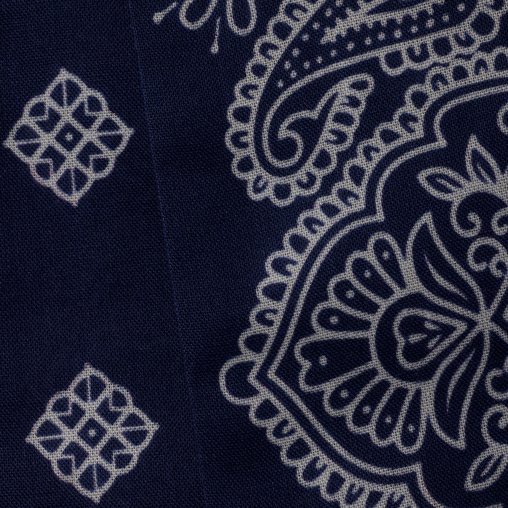 Miu Miu Printed poplin scarf - Navy