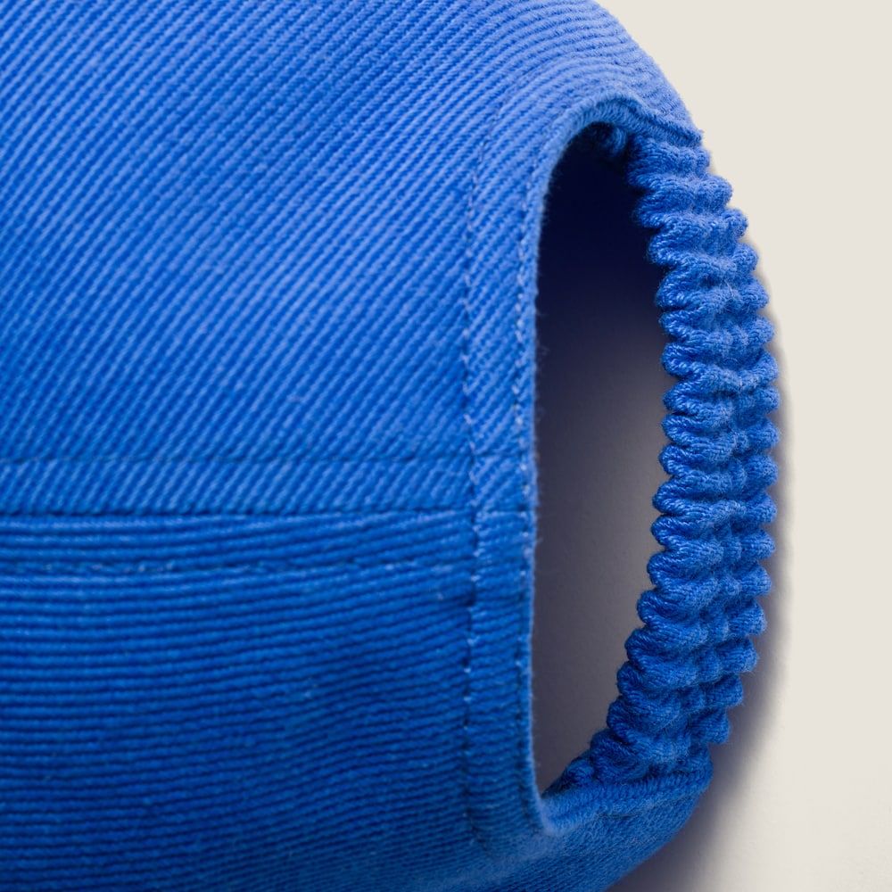 Miu Miu Drill baseball cap - Light Blue/Cocoa