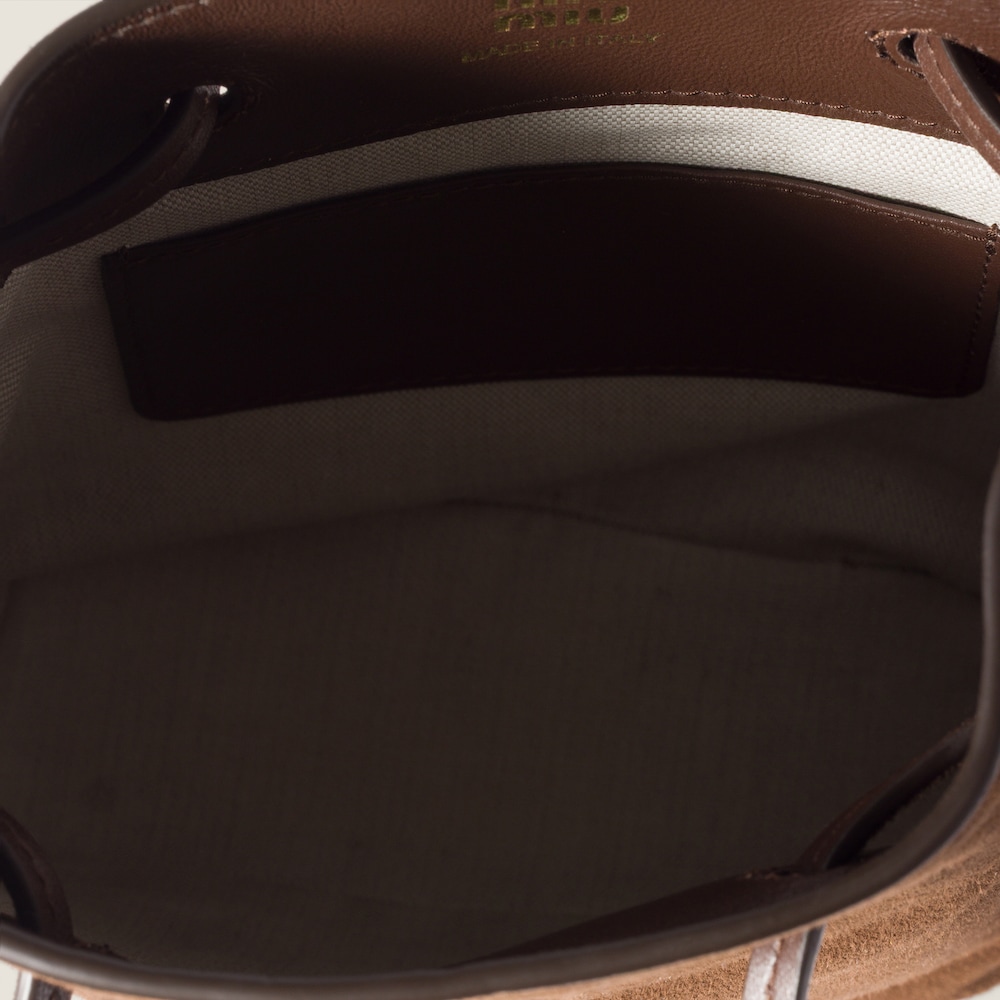 Miu Miu Suede pouch - Cocoa Brown