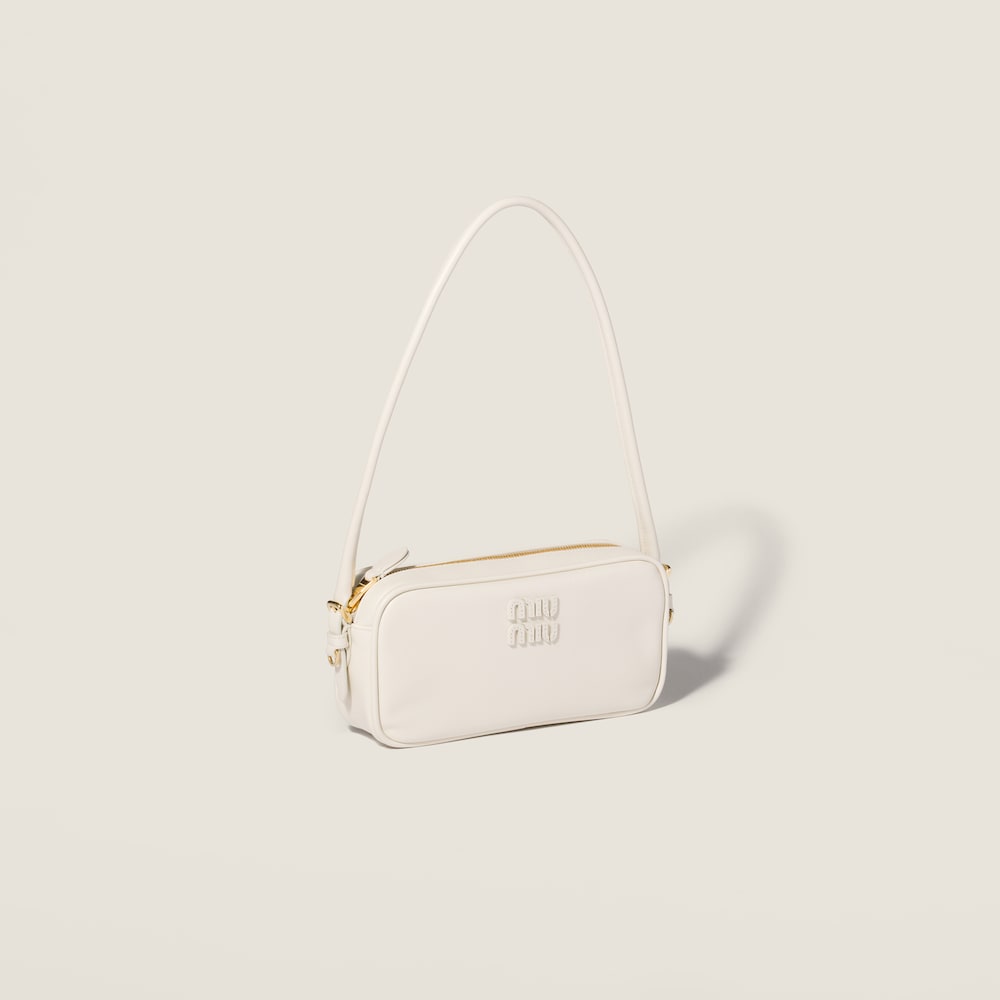 Miu Miu Leather pouch - Chalk White