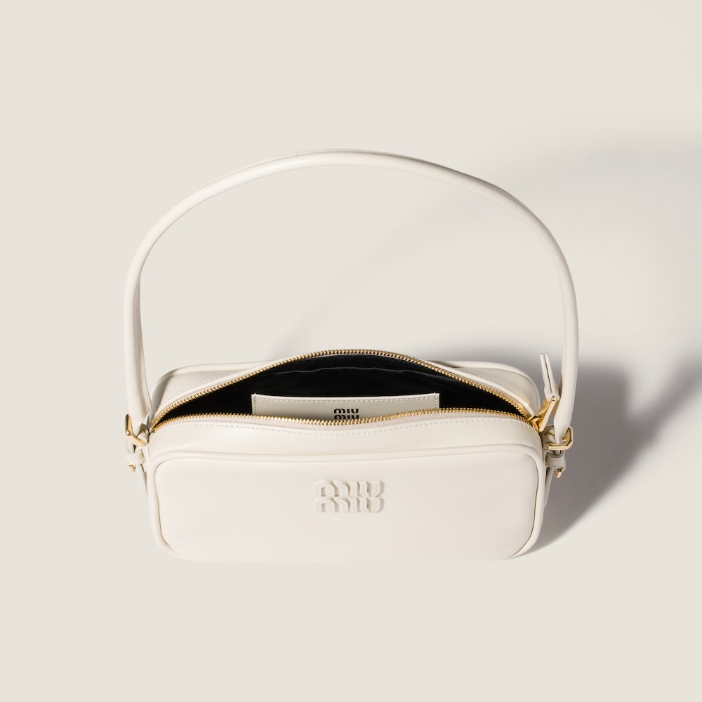 Miu Miu Leather pouch - Chalk White