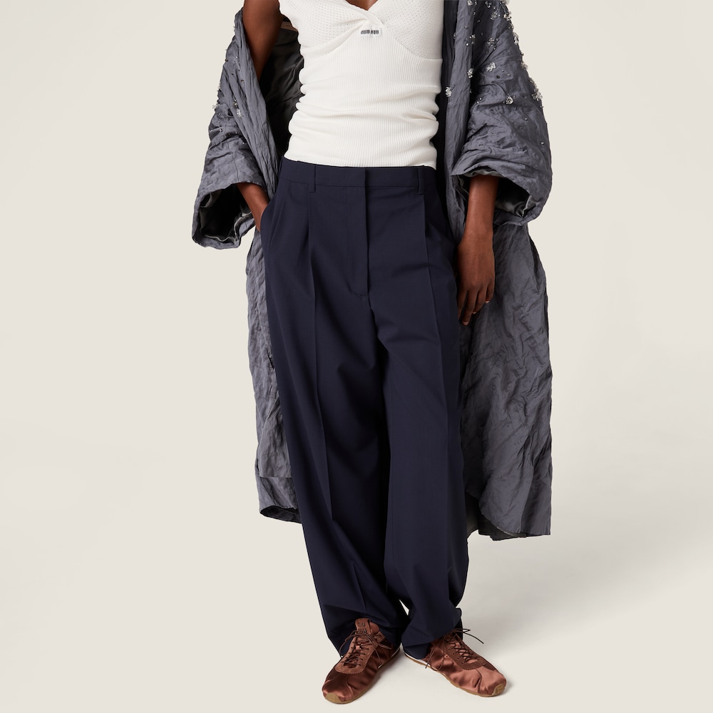 Miu Miu Plume satin sneakers Cocoa Brown