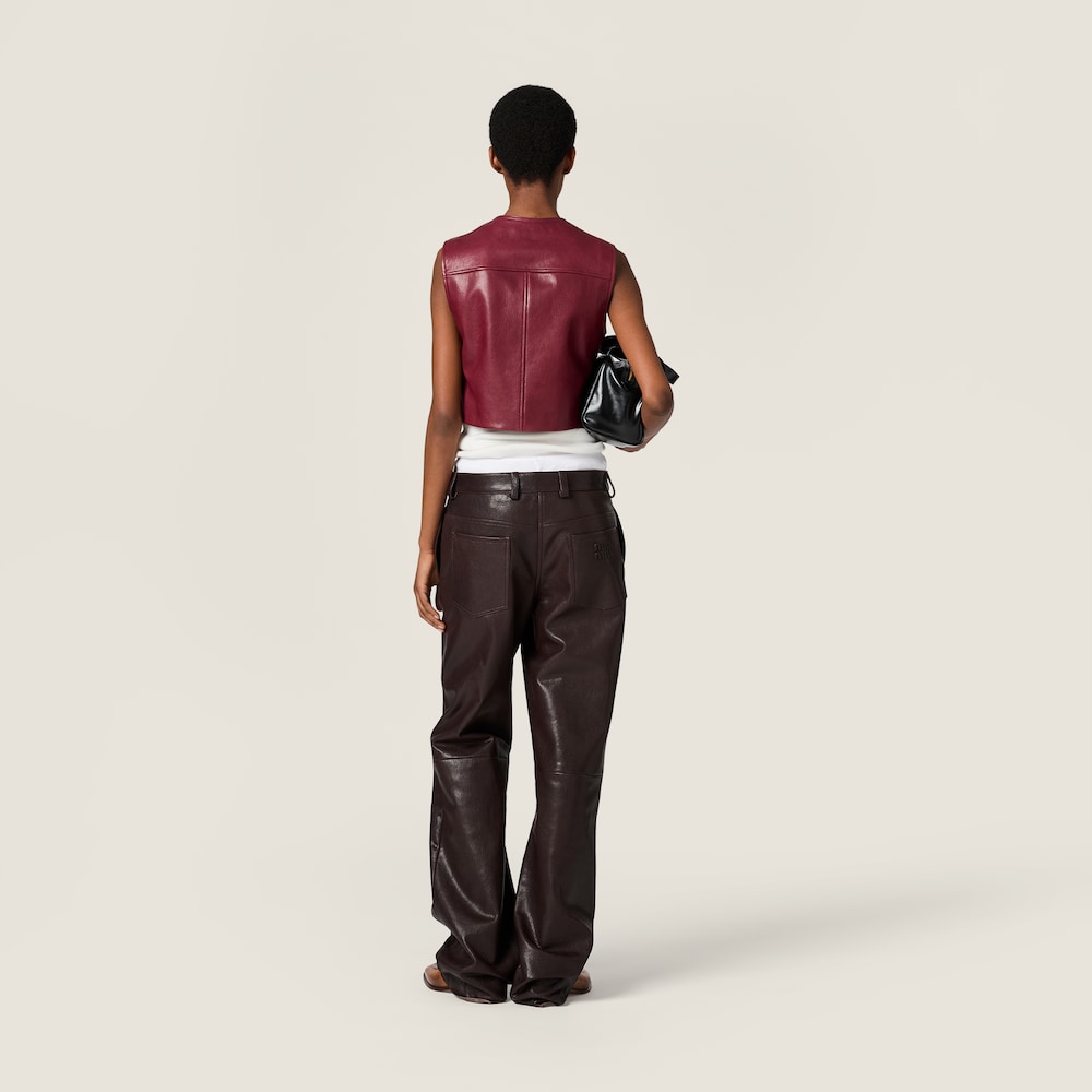 Miu Miu Leather vest Red Currant