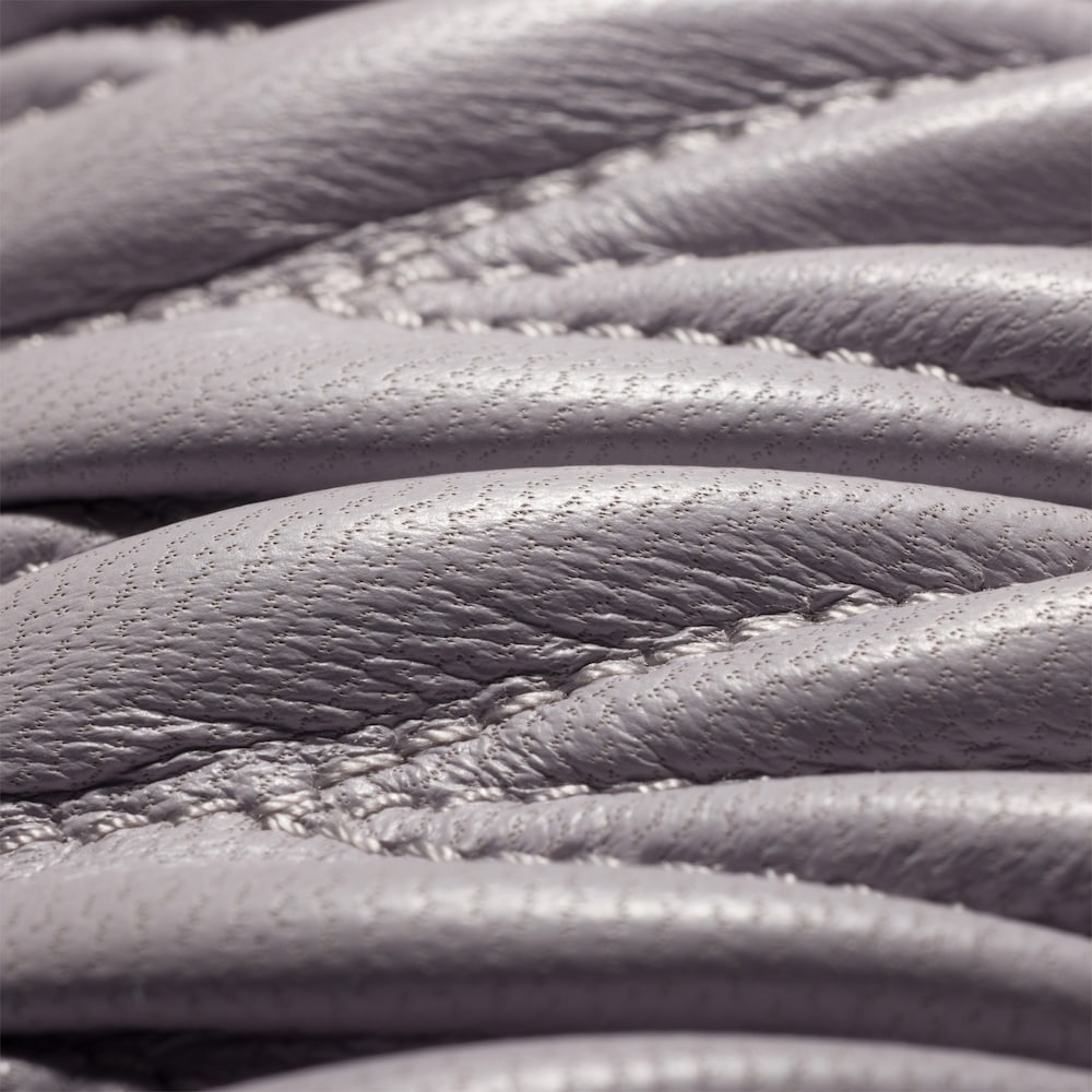 Miu Miu Small matelassé nappa leather wallet Wisteria