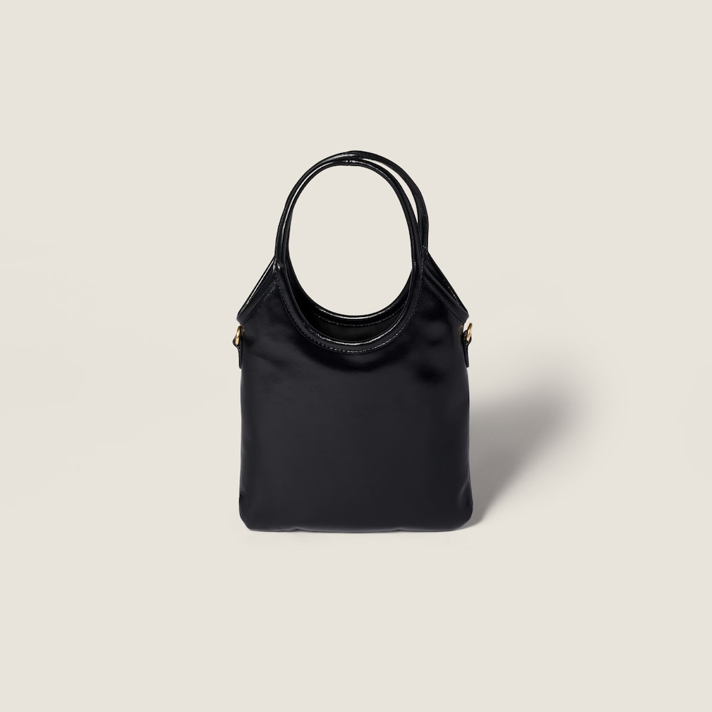 Miu Miu Ivy leather handbag Black