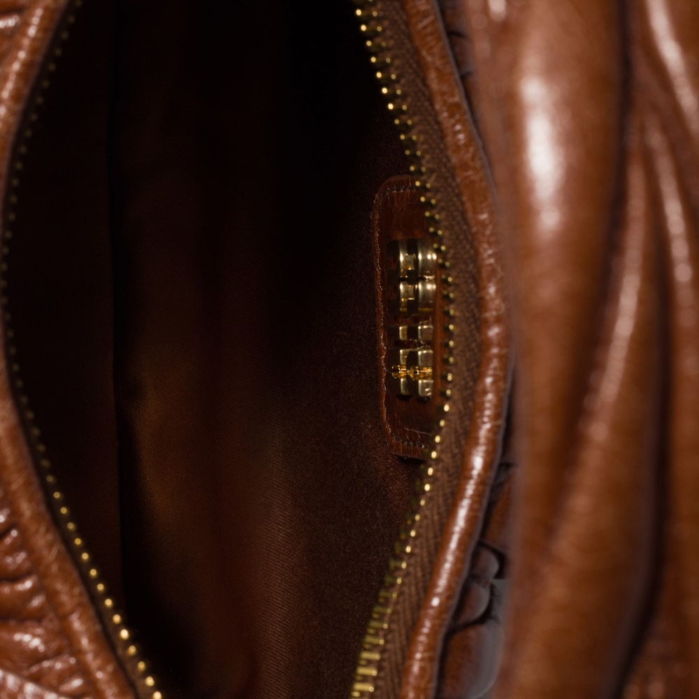 Miu Miu Wander matelassé nappa leather hobo bag Palisander