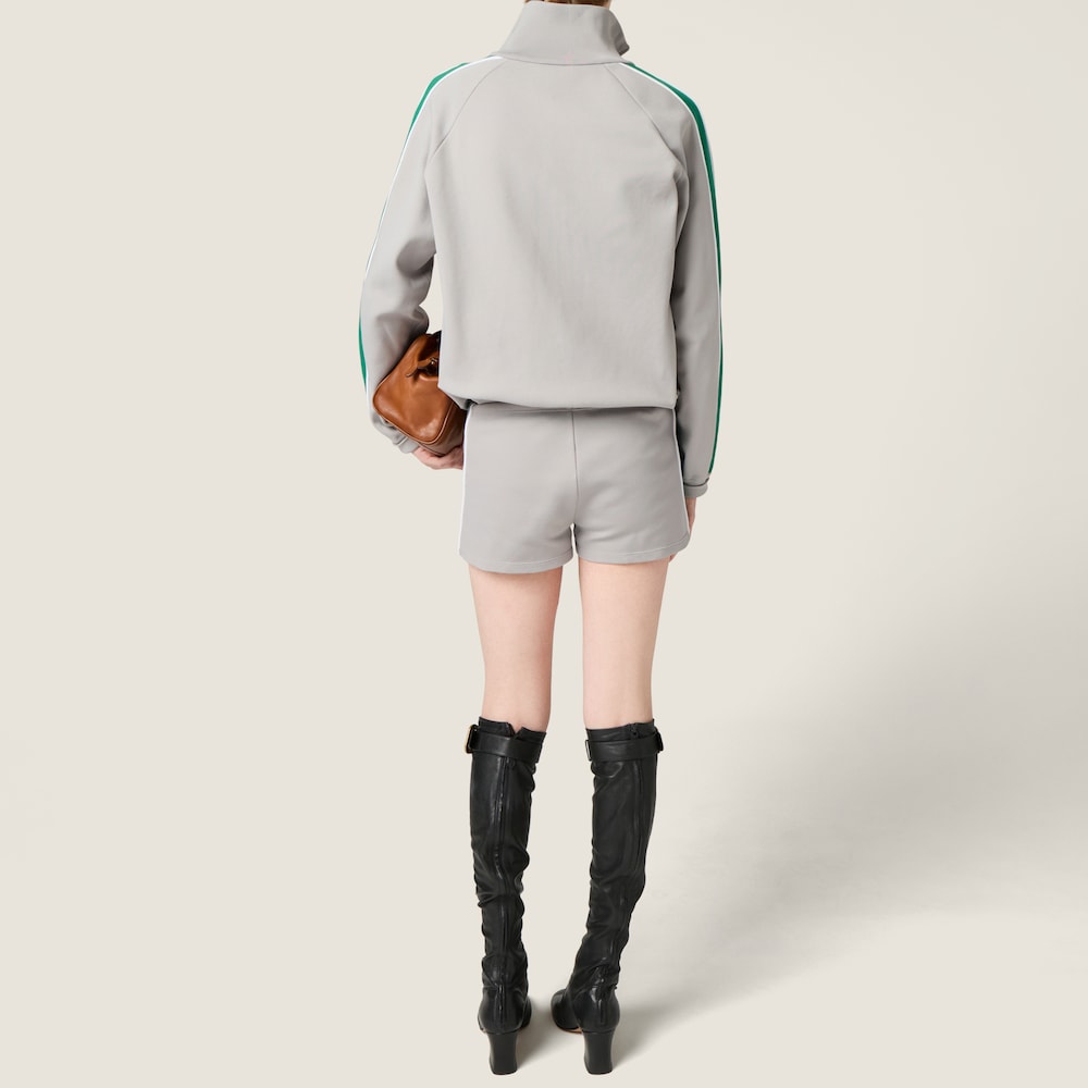 Miu Miu Technical yarn shorts Grey / Green