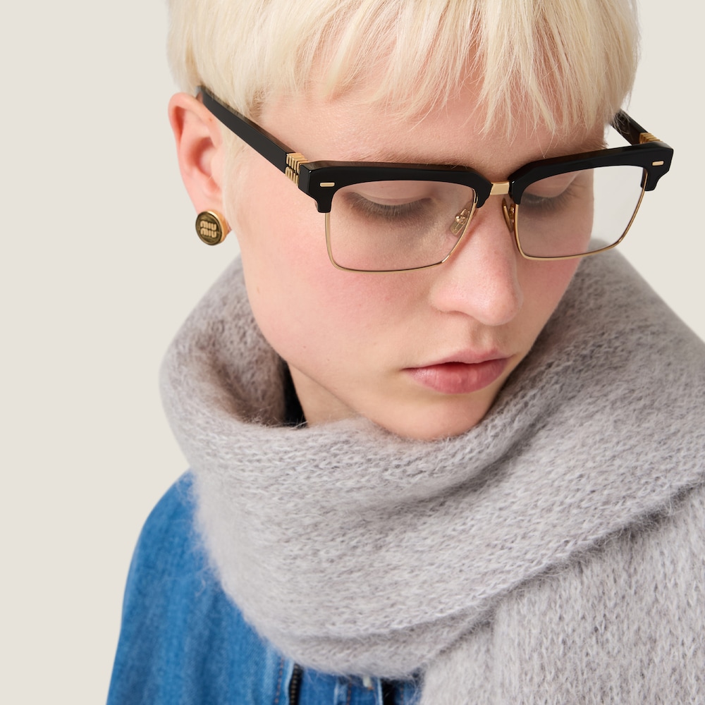 Miu Miu Wool and mohair scarf - Grey