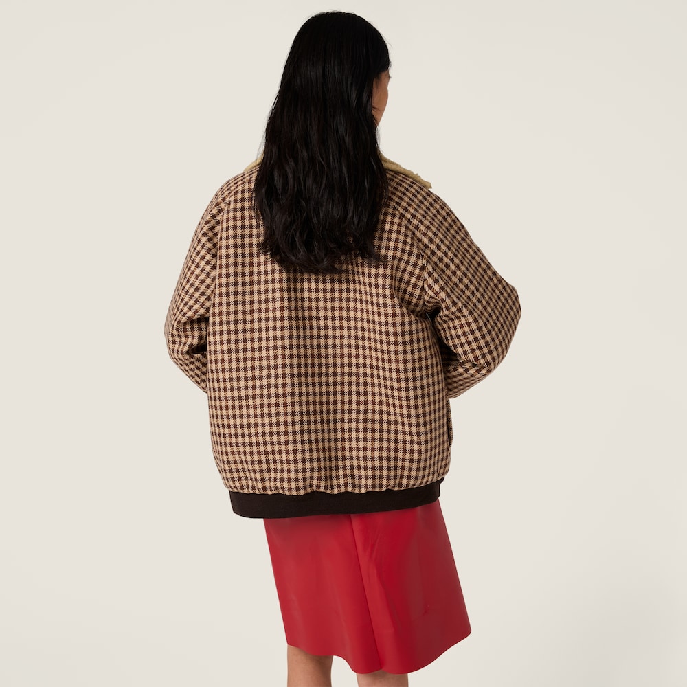 Miu Miu Nappa leather skirt Red