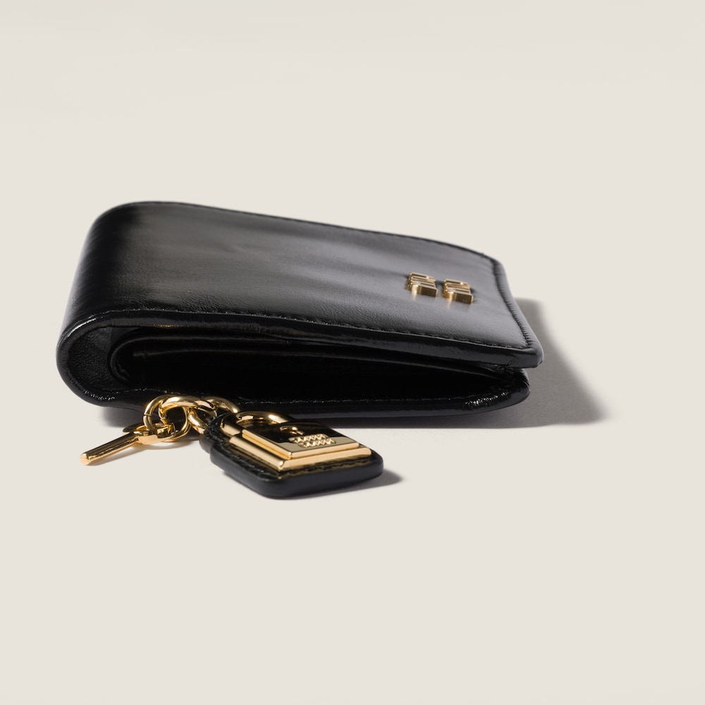 Miu Miu Small leather wallet Black