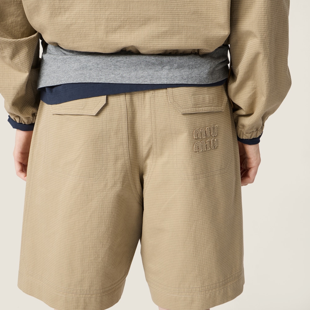 Miu Miu Ripstop Bermudas Cord