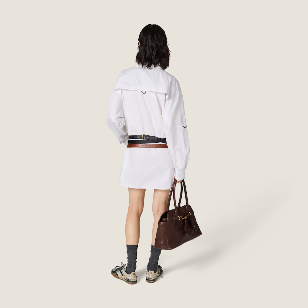 Miu Miu Poplin shirt-dress White