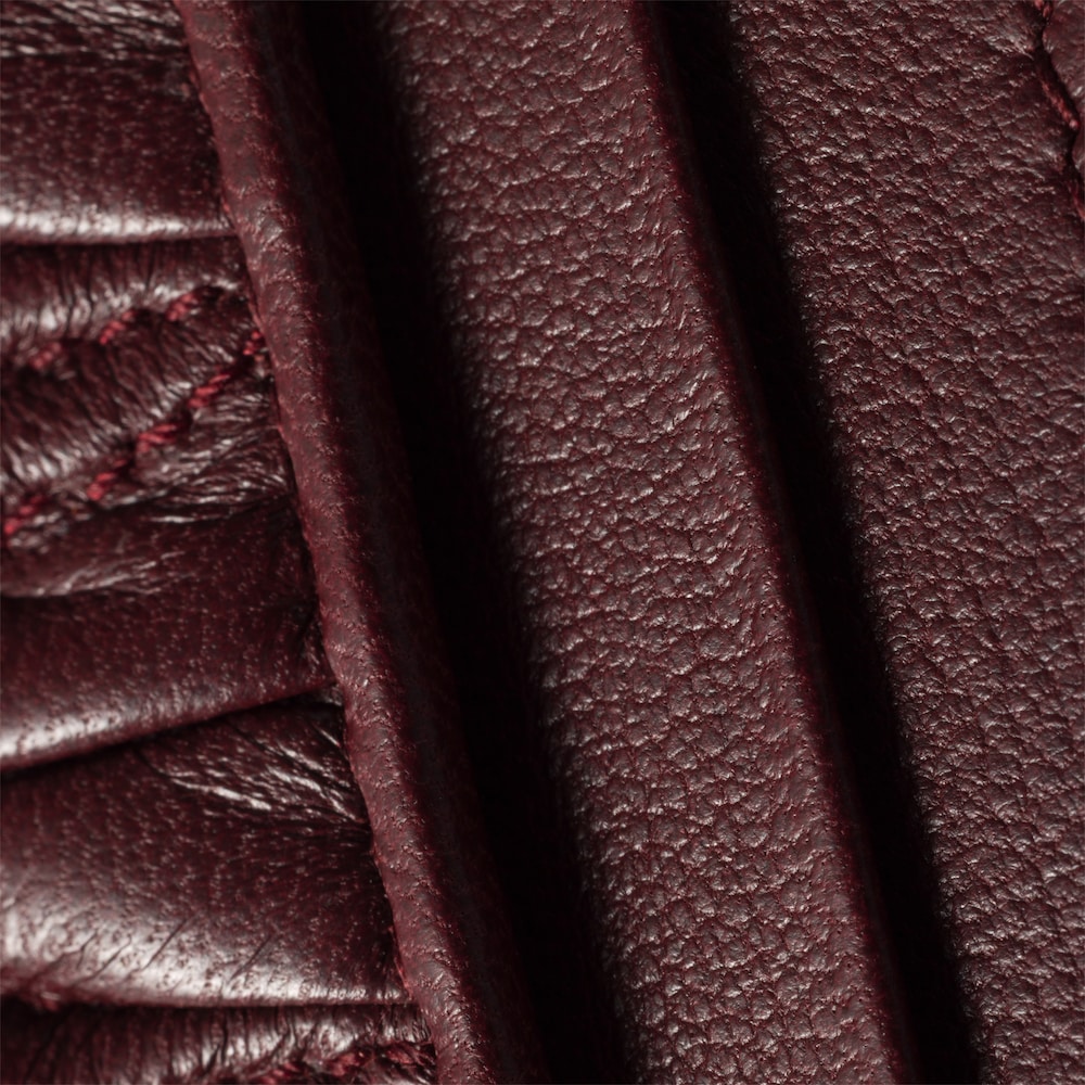 Miu Miu Matelassé nappa leather card holder Burgundy