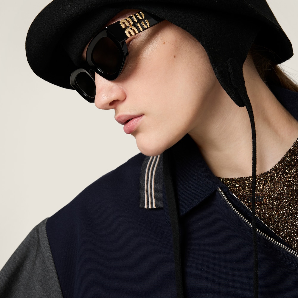 Miu Miu Glimpse sunglasses - Slate Gray Lenses