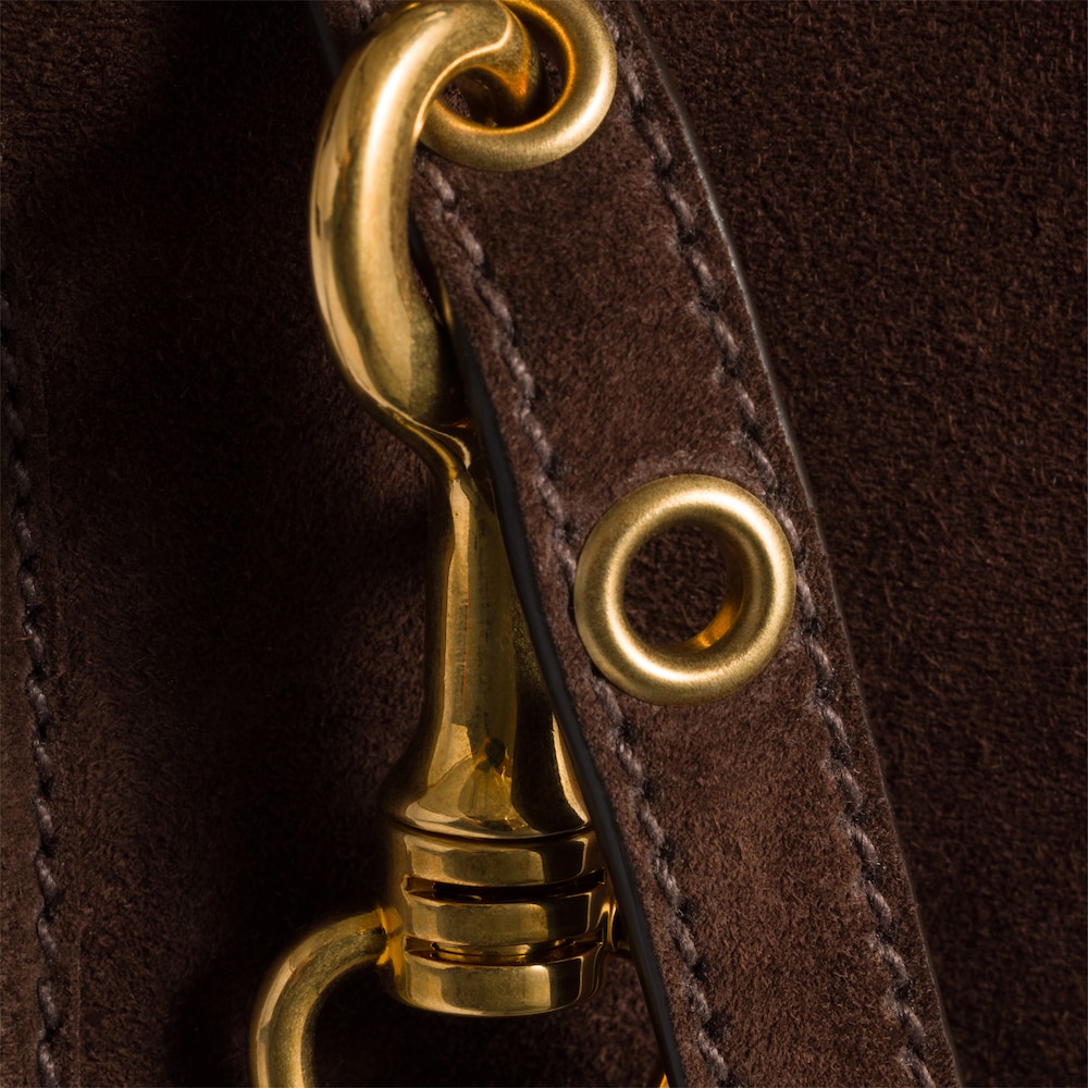 Miu Miu Suede pouch - Dark Brown